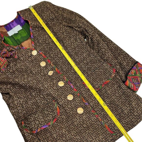 Vintage 80’s Platinum Dorothy Schoelen 3PC Blazer, Blouse & Skirt Set - Picture 7 of 16